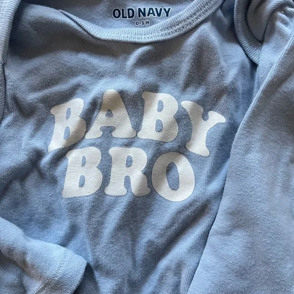 Old Navy Baby Bro Light Blue Bodysuit - Picture 2 of 2